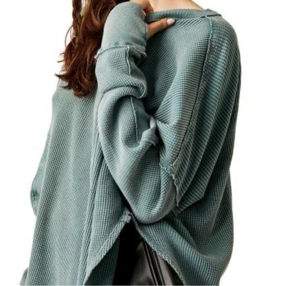 NEW Free People Microphone Drop Thermal Top - Picture 11 of 12